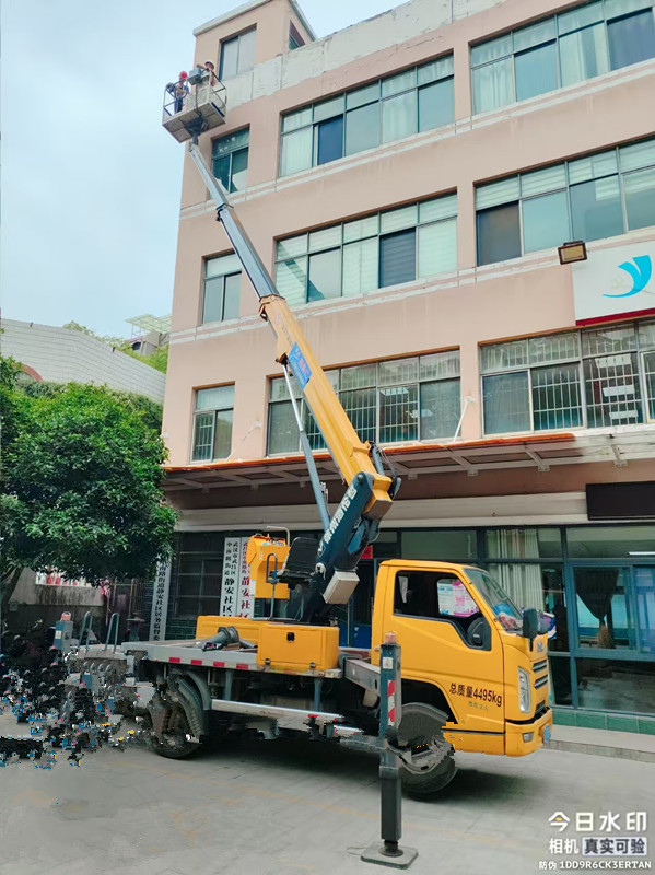 黃陂22米黃牌直臂升降車(chē)出租，可載人，安全
